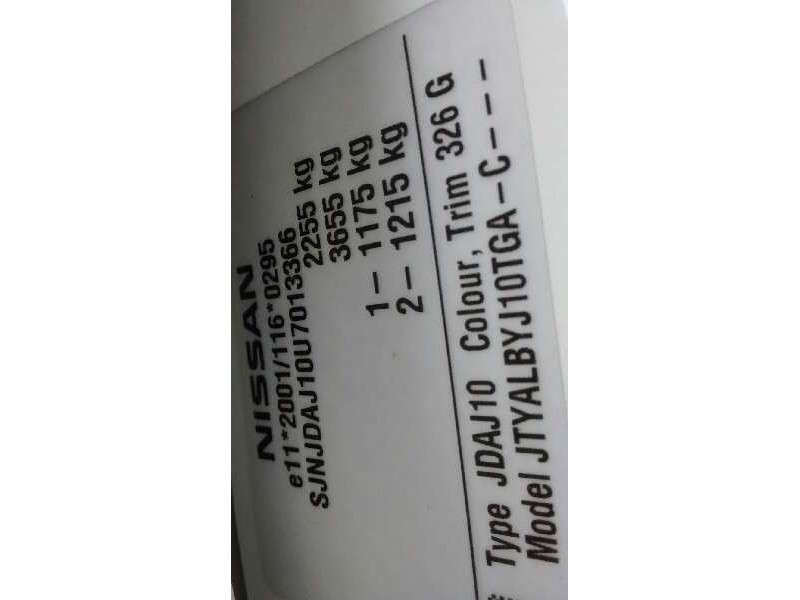 nissan qashqai+2 (jj10) del año 2010