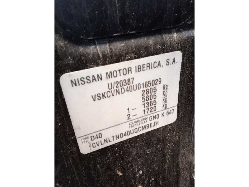 nissan navara pick-up (d40m) del año 2007