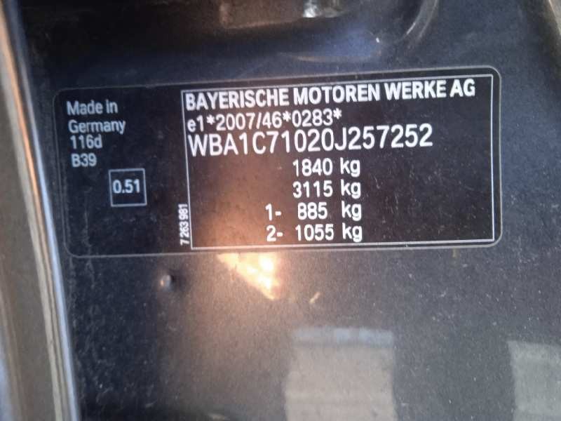 bmw serie 1 lim. (f20) del año 2012