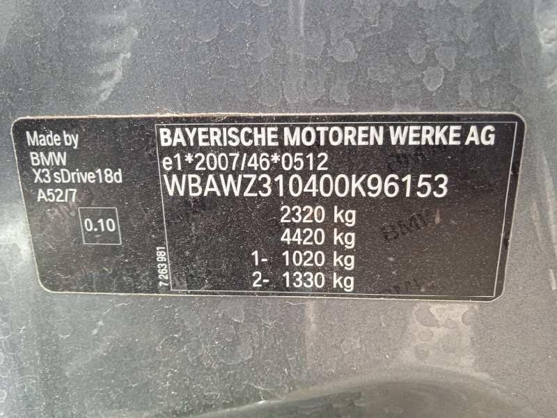 bmw x3 (f25) del año 2015