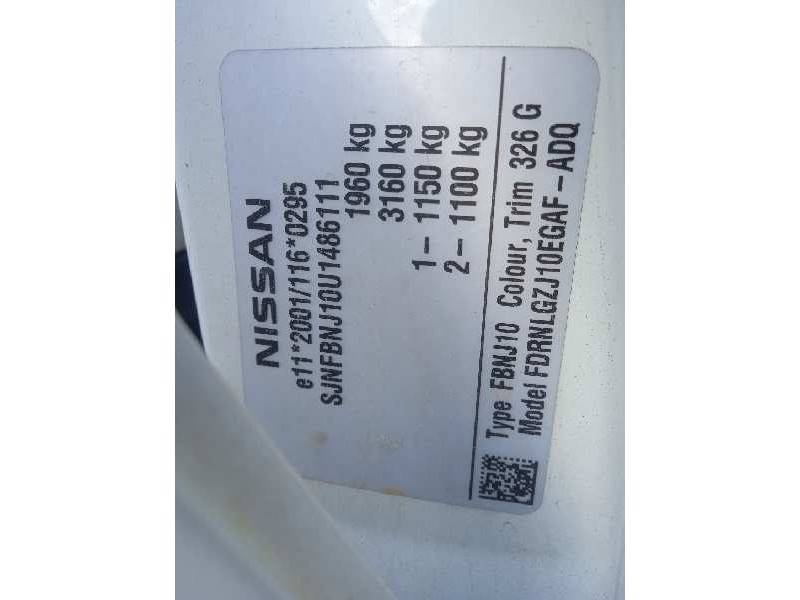 nissan qashqai (j10) del año 2009