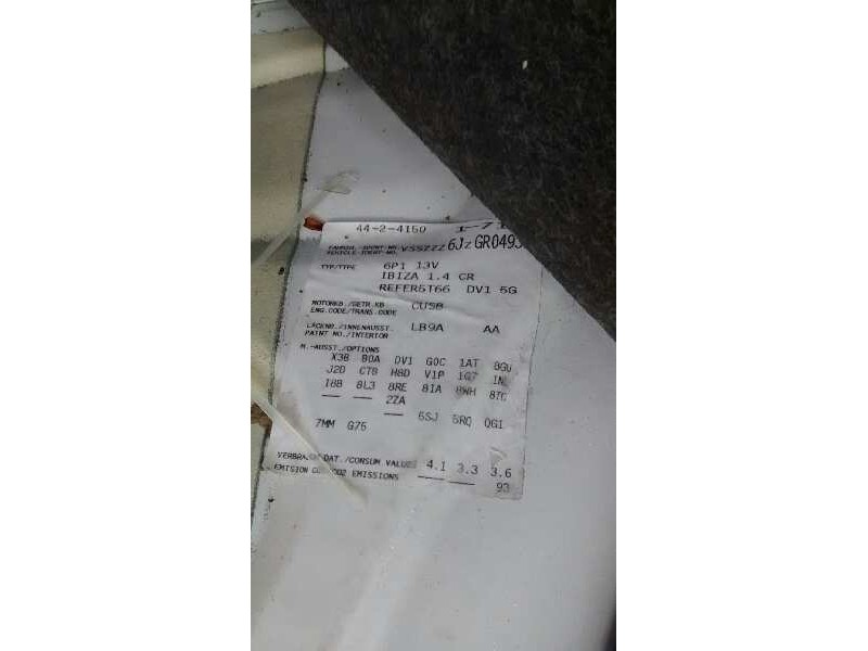 seat ibiza (6j5) del año 2016