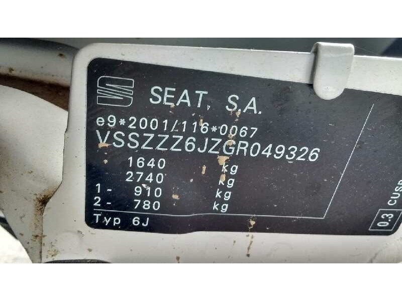 seat ibiza (6j5) del año 2016