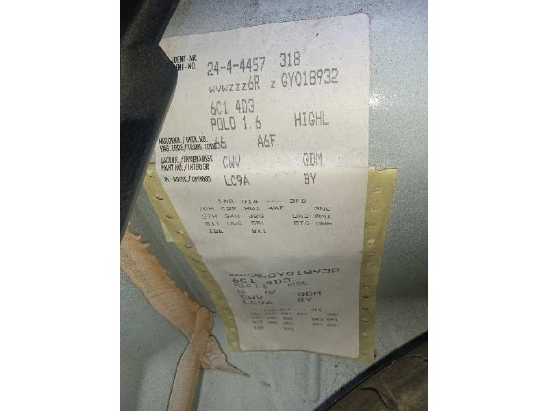 volkswagen polo (6c1) del año 2016