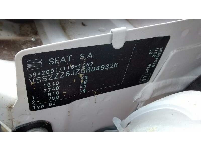 seat ibiza (6j5) del año 2016