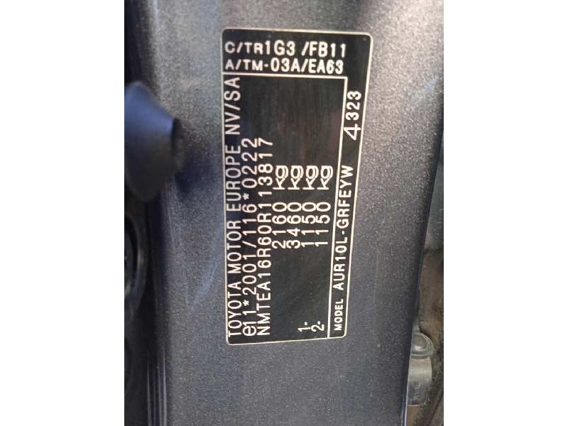 toyota corolla verso (r1) del año 2007