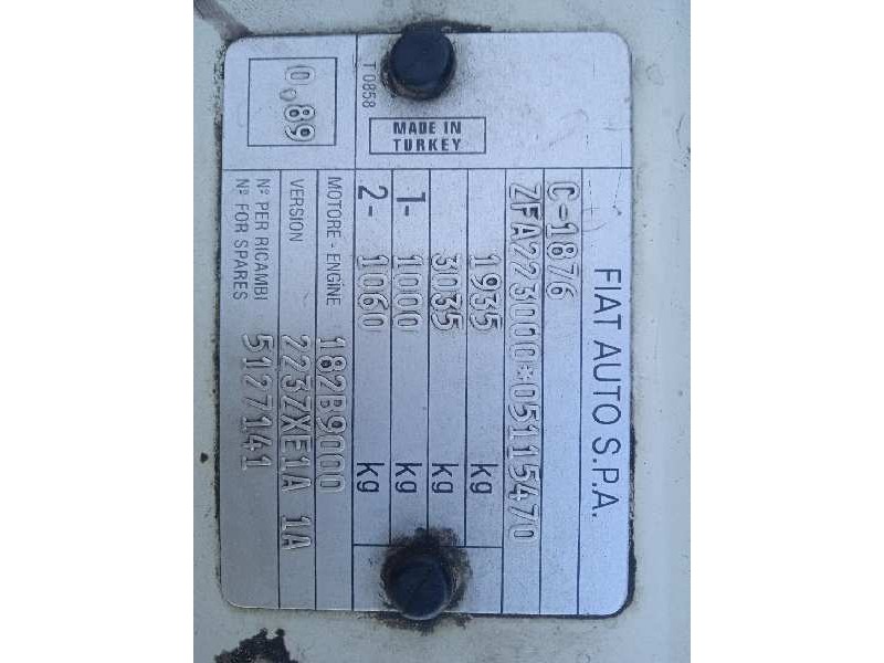 fiat doblo cargo (223) del año 2002