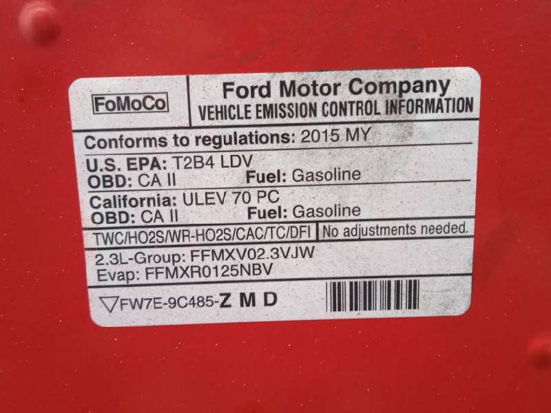 ford mustang del año 2015