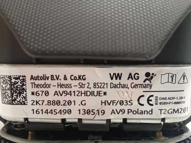 Recambio de airbag delantero izquierdo para volkswagen caddy life referencia OEM IAM 2K7880201G  2K7880201GHVF 2