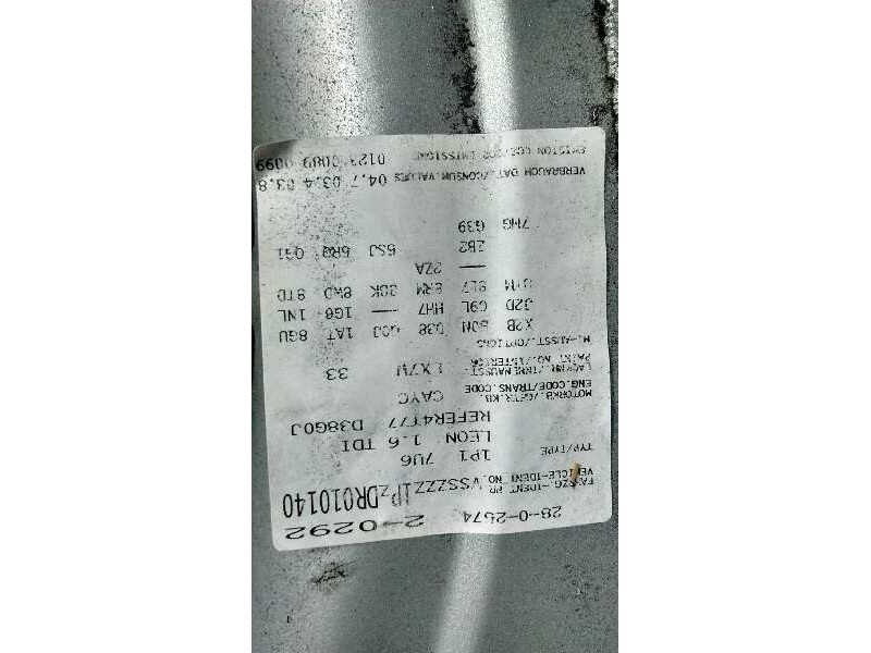 seat leon (1p1) del año 2012