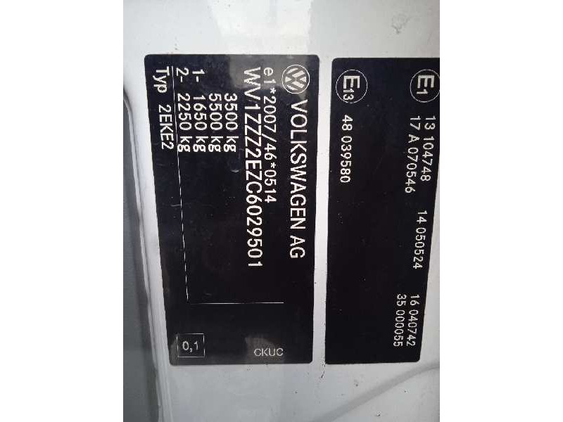 volkswagen crafter combi (2e) del año 2012