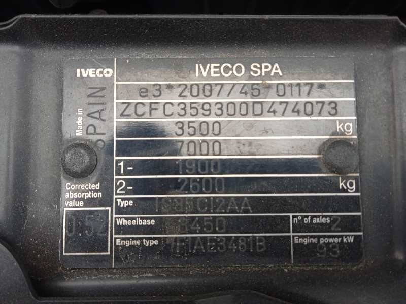 iveco daily ka del año 2012