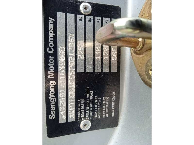 ssangyong rodius del año 2005