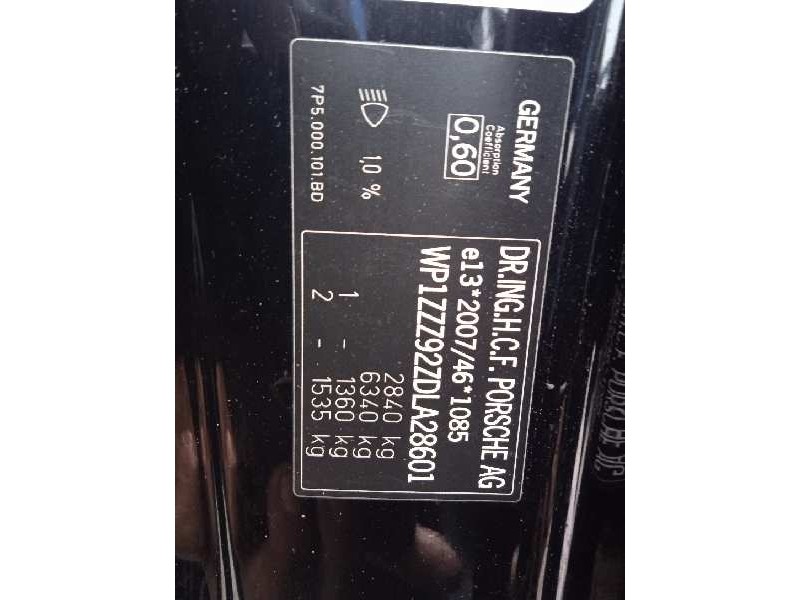 porsche cayenne (typ 92aa) del año 2012