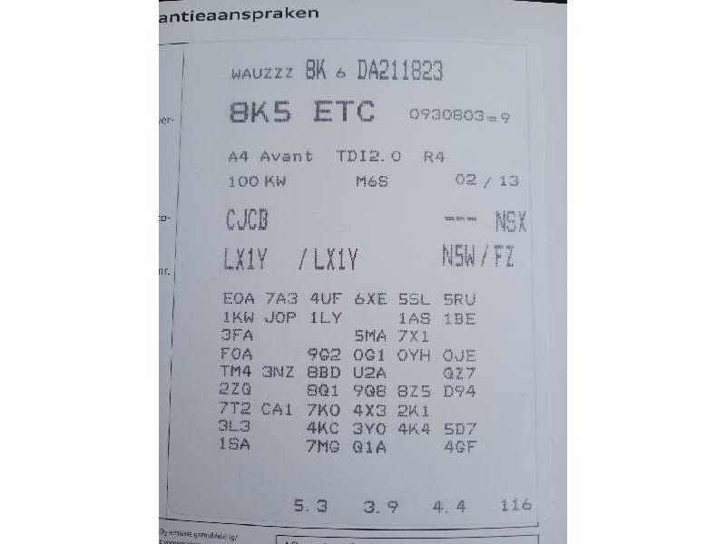 audi a4 avant (8k5) (2008) del año 2013