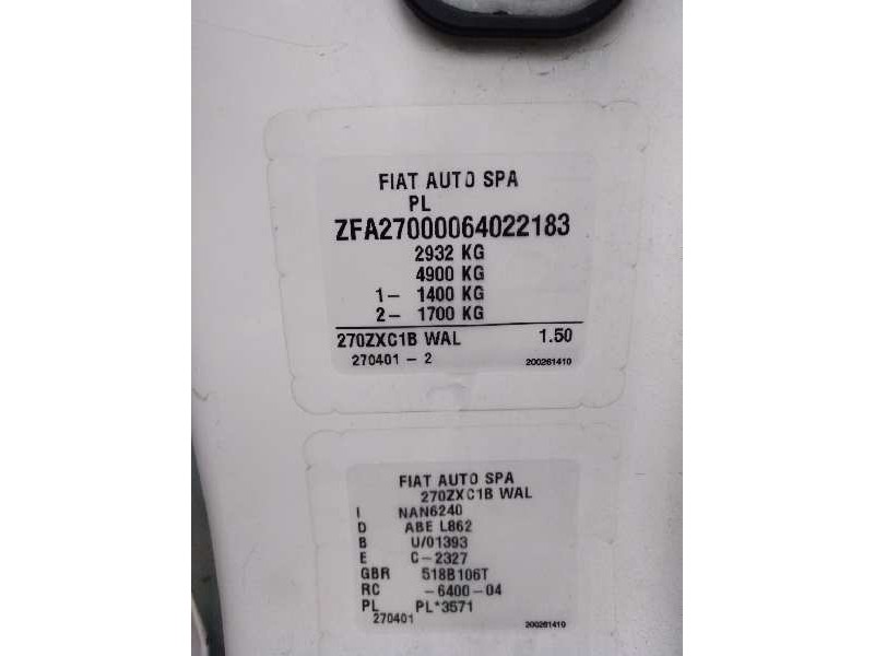 fiat scudo (270) del año 2007