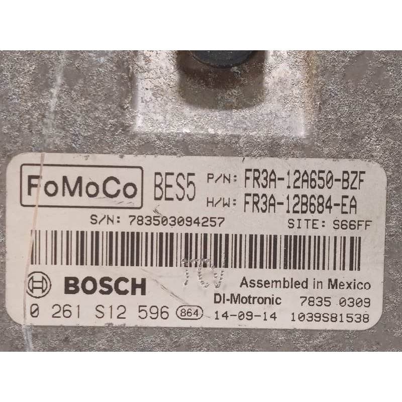 Recambio de centralita motor uce para ford mustang basis referencia OEM IAM FR3A12A650BZF  0261S12596