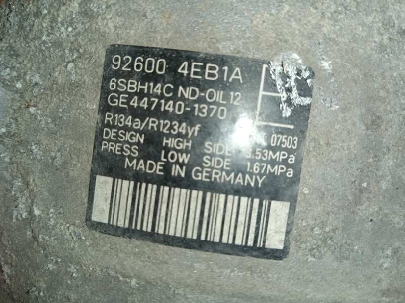 Recambio de compresor aire acondicionado para nissan qashqai (j11) tekna referencia OEM IAM 926004EB1A  4471401370