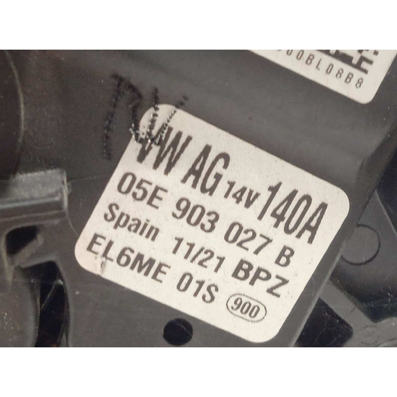 Recambio de alternador para volkswagen t-cross 1.0 tsi referencia OEM IAM 05E903027B  EL6ME01S