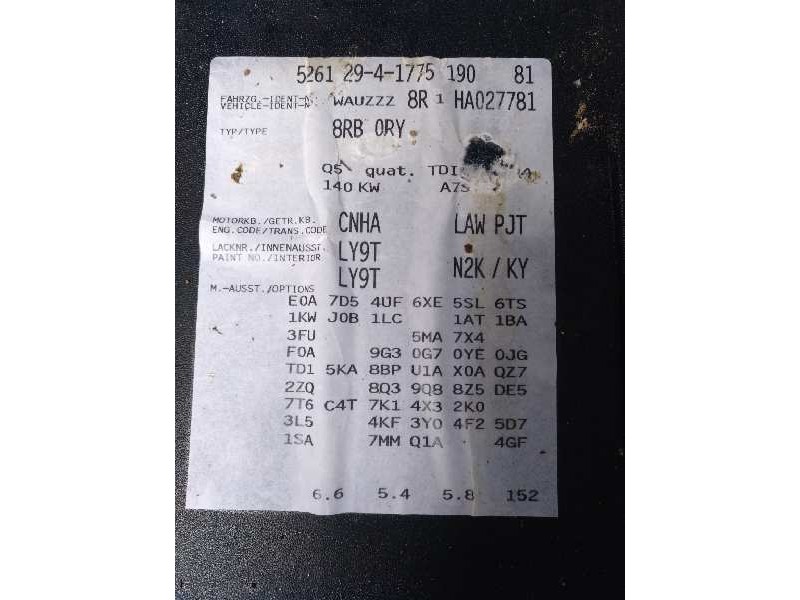 audi q5 (8r) del año 2017