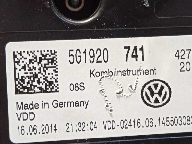 Recambio de cuadro instrumentos para volkswagen golf vii lim. advance bluemotion referencia OEM IAM 5G1920741  