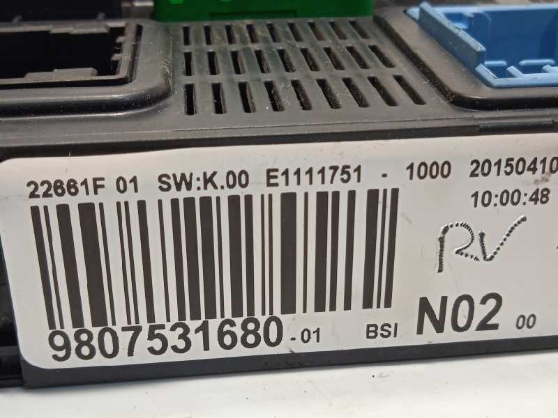 Recambio de caja reles / fusibles para peugeot 2008 (--.2013) active referencia OEM IAM 9807531680  1612139080