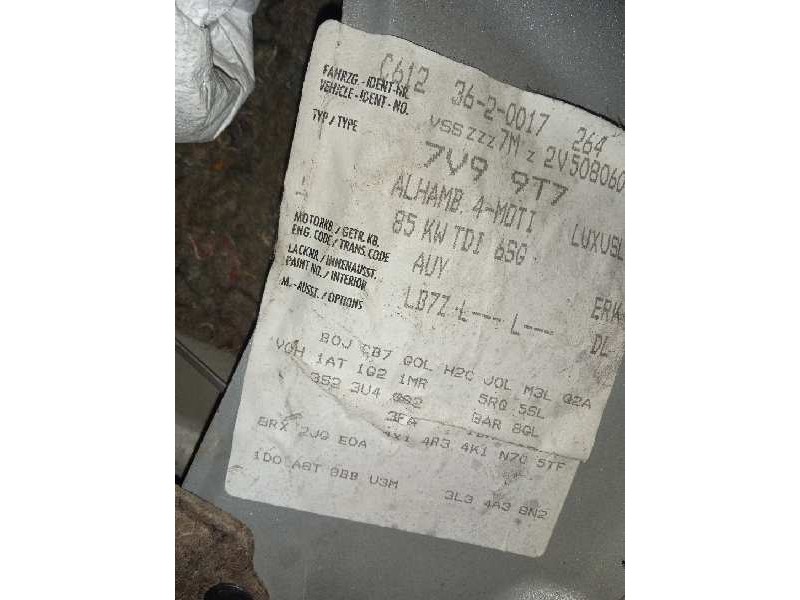 seat alhambra (7v9) del año 2002