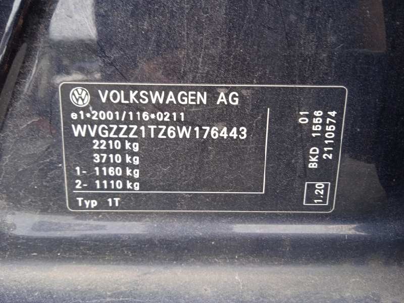 volkswagen touran (1t1) del año 2006