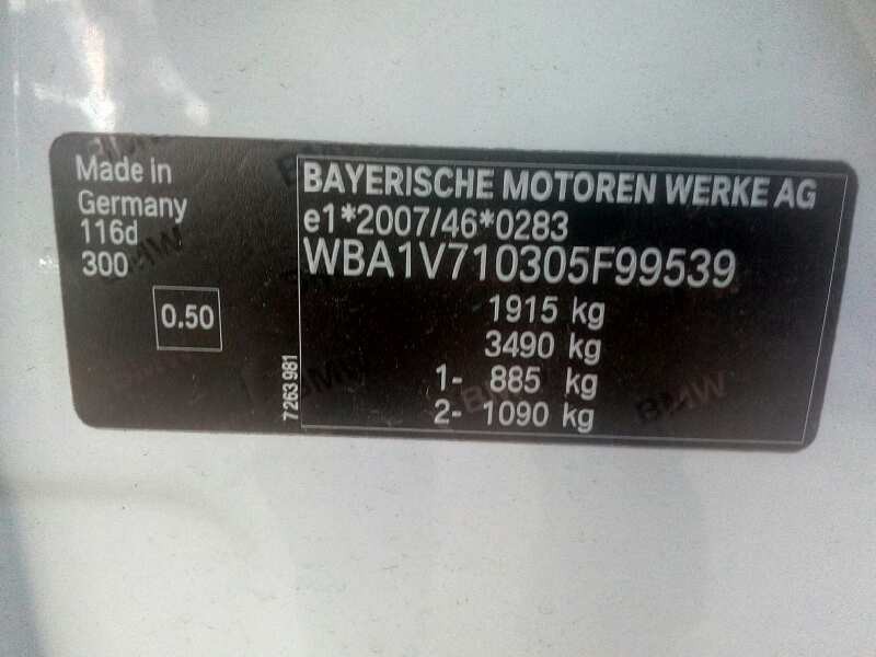 bmw serie 1 lim. (f20/f21) del año 2016