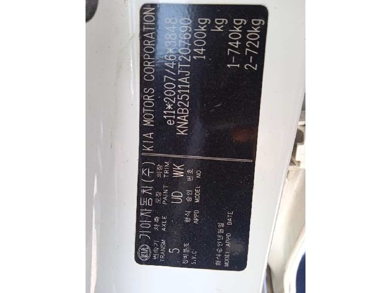 kia picanto (ja) del año 2018