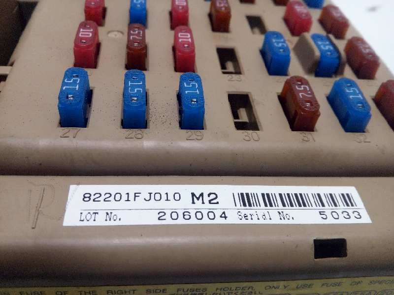 Recambio de caja reles / fusibles para subaru xv 2.0 diesel cat referencia OEM IAM 82201FJ010  