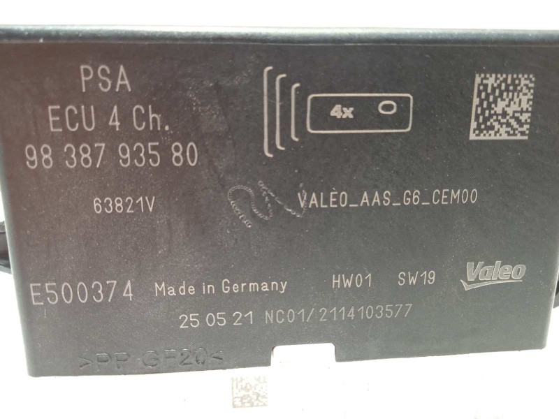 Recambio de modulo electronico para ds 3 crossback 1.2 12v puretech referencia OEM IAM 9838793580  