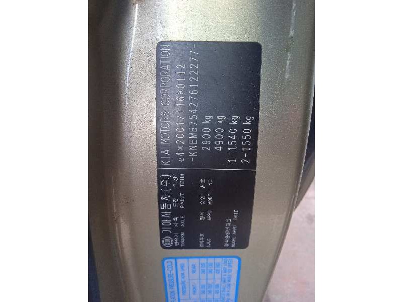 kia carnival del año 2007