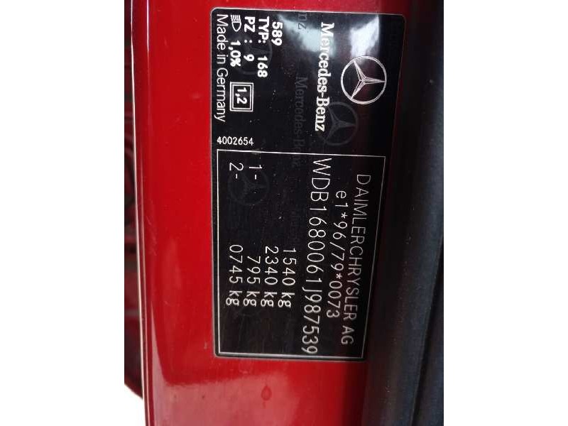 mercedes-benz clase a (w168) del año 2004