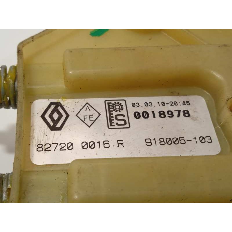 Recambio de elevalunas trasero derecho para renault fluence dynamique referencia OEM IAM 827200016R  827300013R