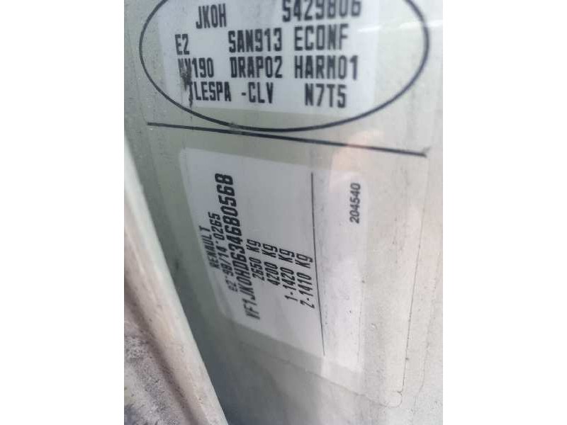 renault espace iv (jk0) del año 2005