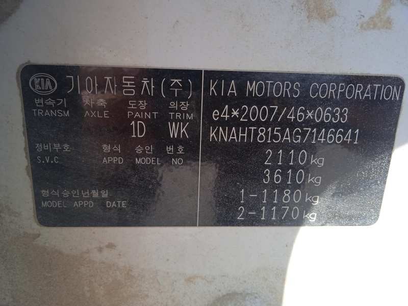 kia carens ( ) del año 2016