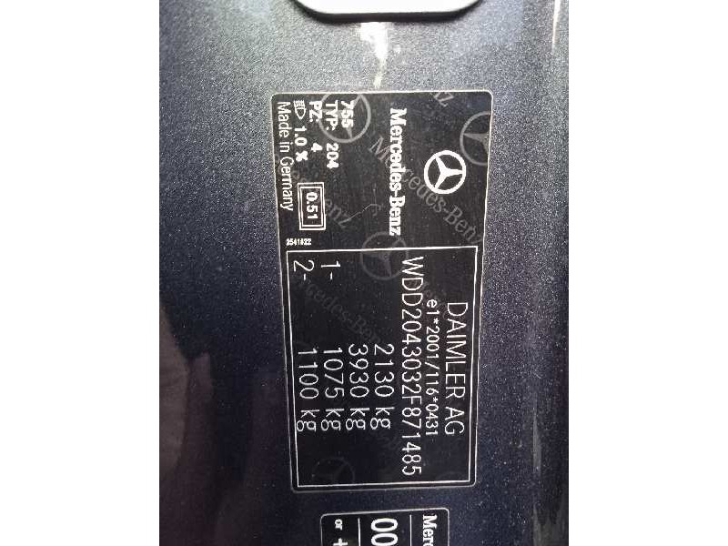 mercedes-benz clase c (w204) coupe del año 2012