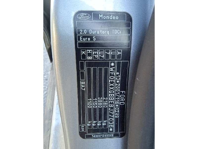 ford mondeo ber. (ca2) del año 2011