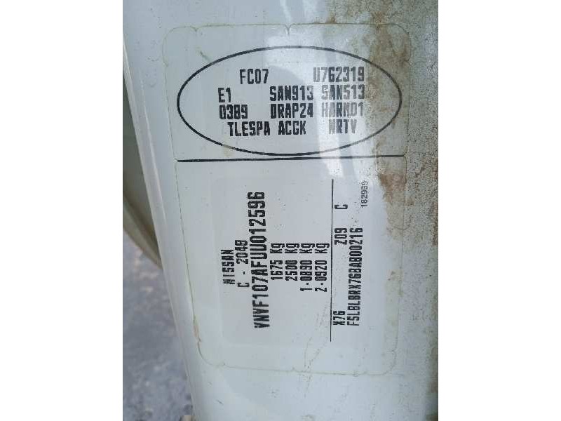 nissan kubistar (x76) del año 2004