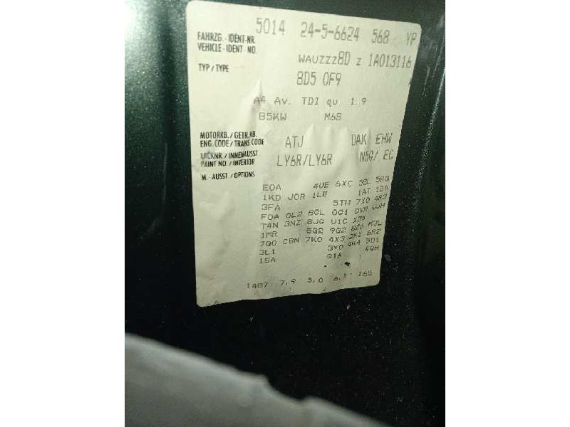 audi a4 avant (b5) del año 2000