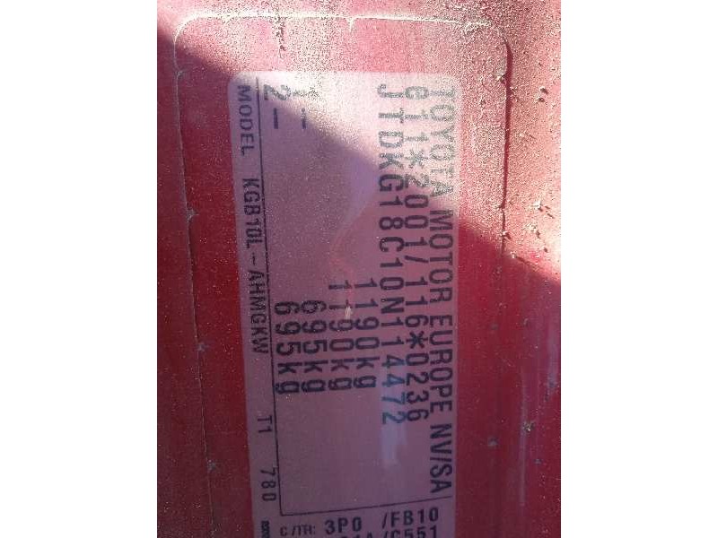 toyota aygo (kgb/wnb) del año 2006