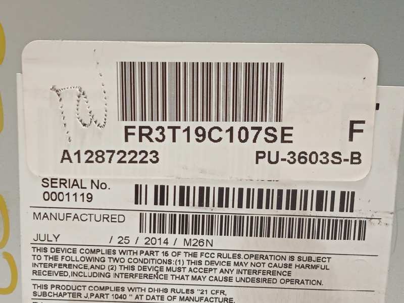 Recambio de sistema audio / radio cd para ford mustang basis referencia OEM IAM FR3T19C107SE  PU3603SB