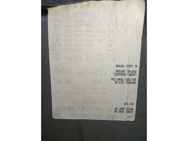 audi a6 avant (4f5) del año 2007