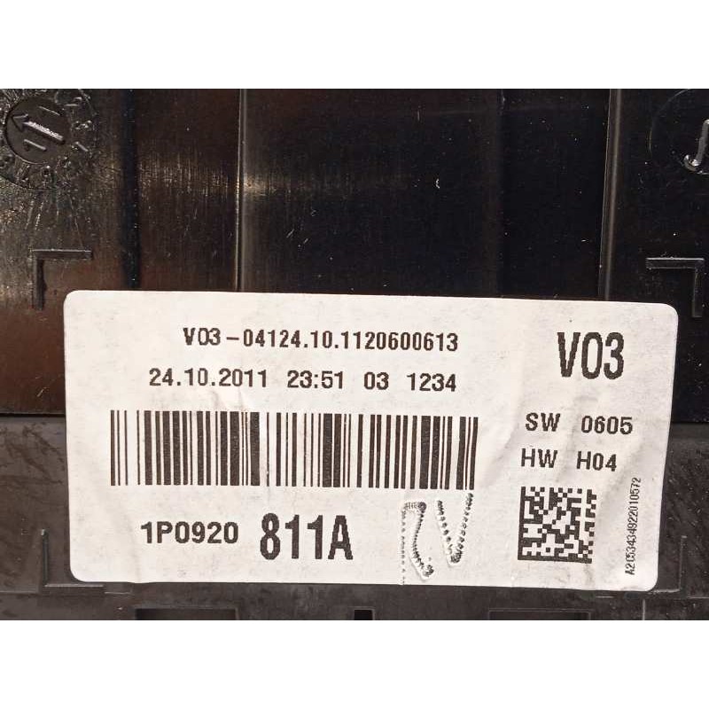 Recambio de cuadro instrumentos para seat altea xl (5p5) stylance / style referencia OEM IAM 1P0920811A  1P0920811AX