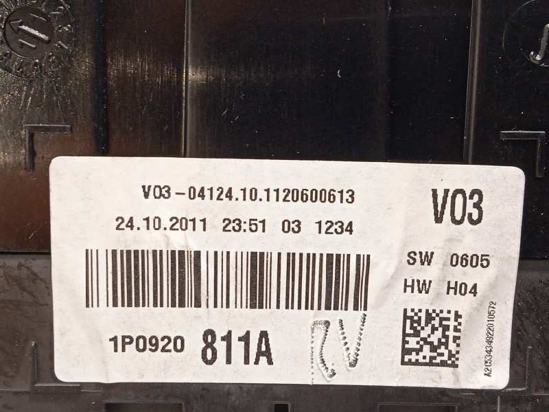 Recambio de cuadro instrumentos para seat altea xl (5p5) stylance / style referencia OEM IAM 1P0920811A  1P0920811AX