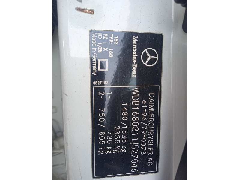 mercedes-benz clase a (w168) del año 2001