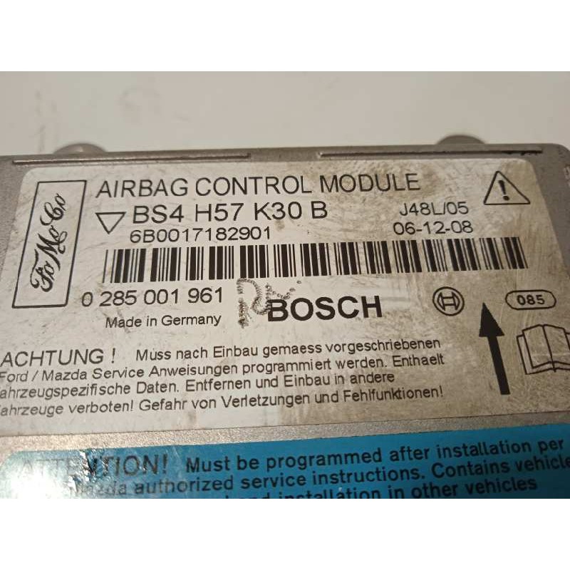 Recambio de centralita airbag para mazda 3 berlina (bk) 2.0 diesel cat referencia OEM IAM BS4H57K30B  0285001961
