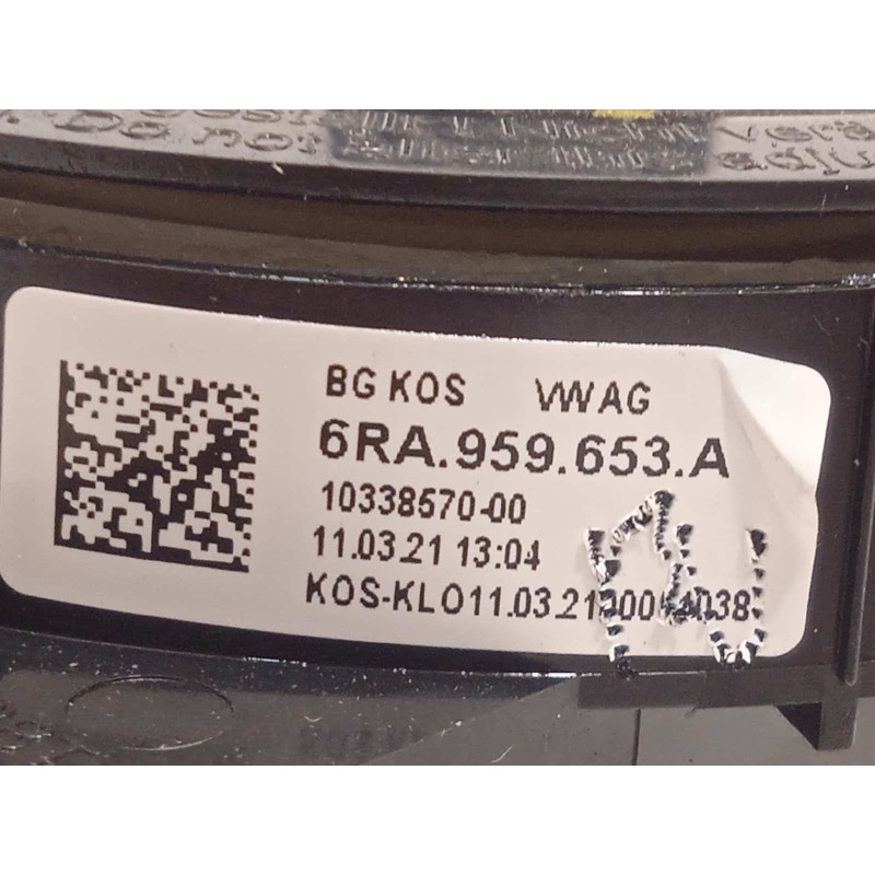 Recambio de anillo airbag para volkswagen t-cross 1.0 tsi referencia OEM IAM 6RA959653A  