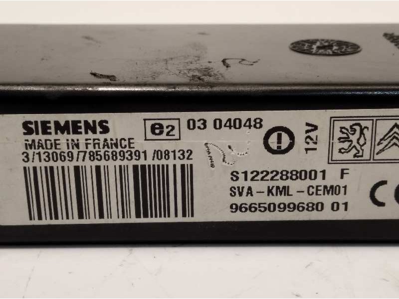 Recambio de centralita check control para citroën c4 picasso exclusive referencia OEM IAM 9665099680  